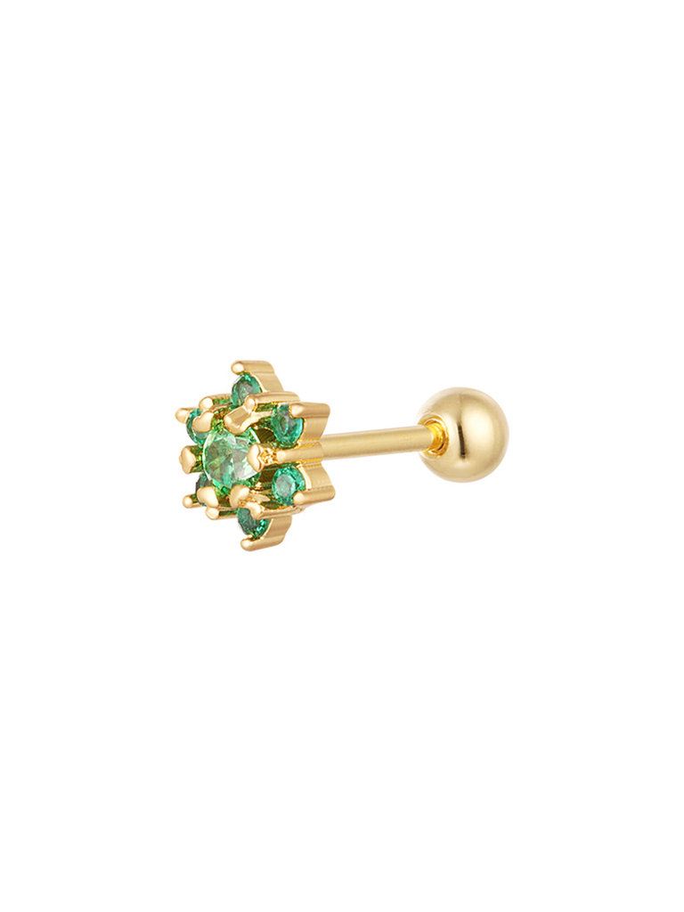 Deems "Nia" Piercing Earring - Green