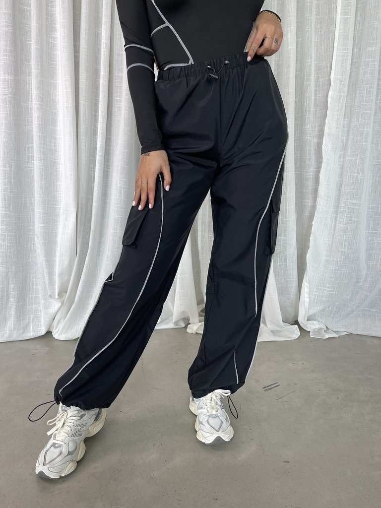 Deems "Gabby" Parachute Pants - Black