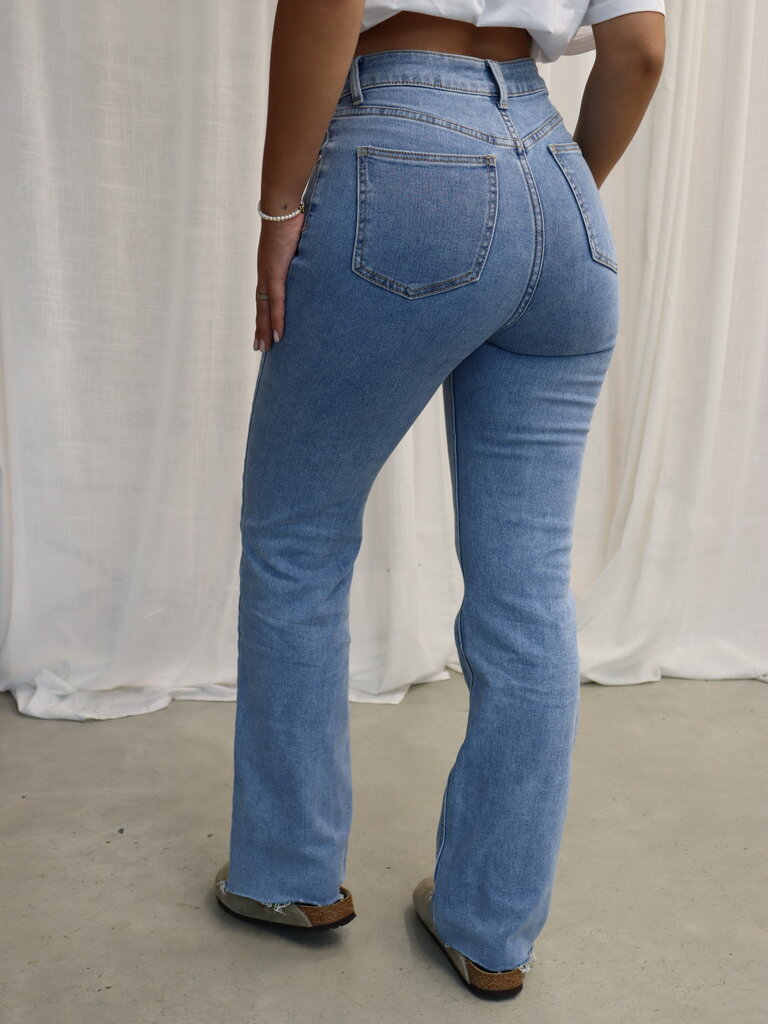 Deems "Taylor" Highwaist Jeans Wide Leg - Blue