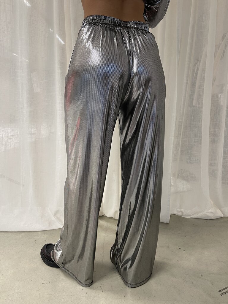 Deems "Holly" Glitter Pants - Silver