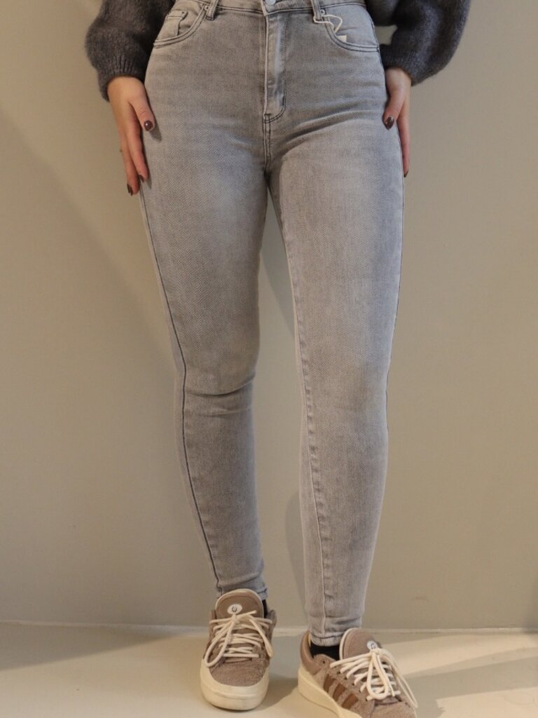 Deems "Mia" Highwaist Skinny Jeans - Grey