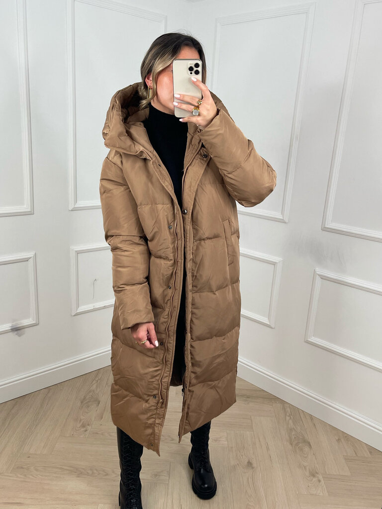 Deems "Parker" Long Puffer Jacket - Camel