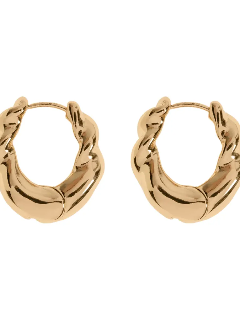 Deems Iris - Gold Hoop Earrings