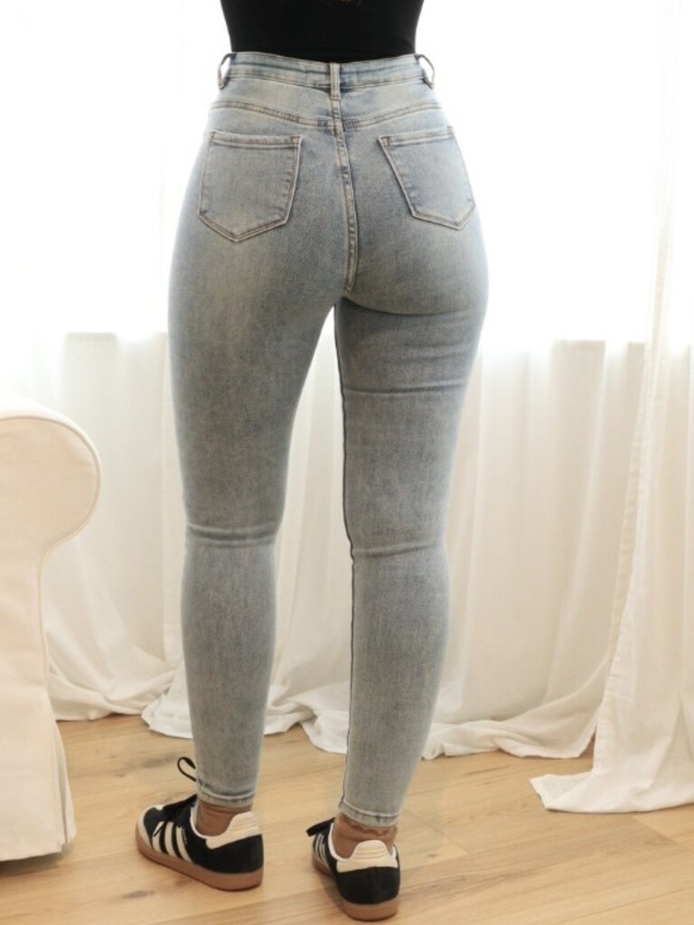 Deems "Bianca" Highwaist Skinny Jeans - Vintage Wash
