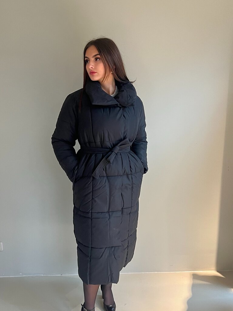 Deems "Rosalie" long padded jacket - black