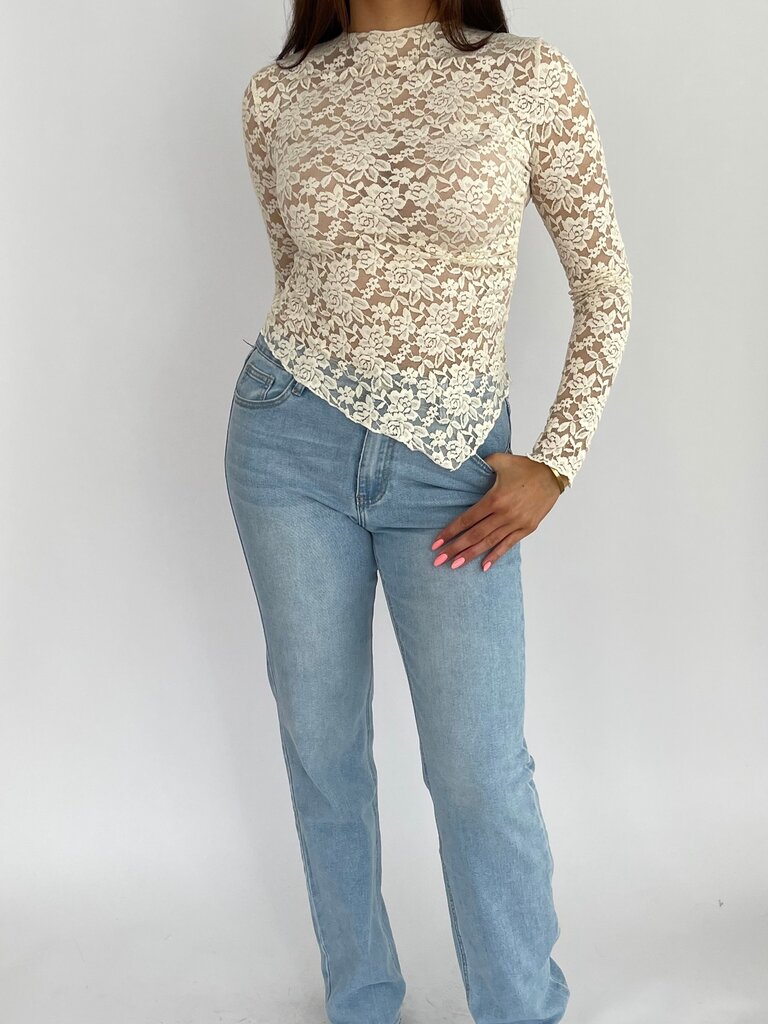 Deems "Nina"  Lace top - White