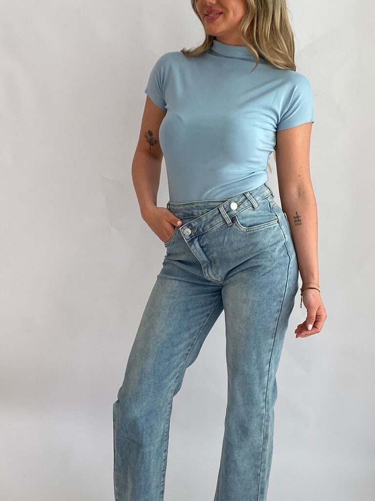 Deems "Bibi" Col T-shirt - blue