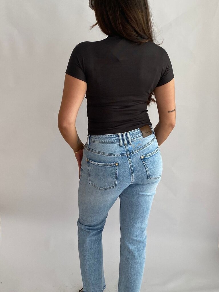 Deems "Kate" High waist mom fit jeans - light blue