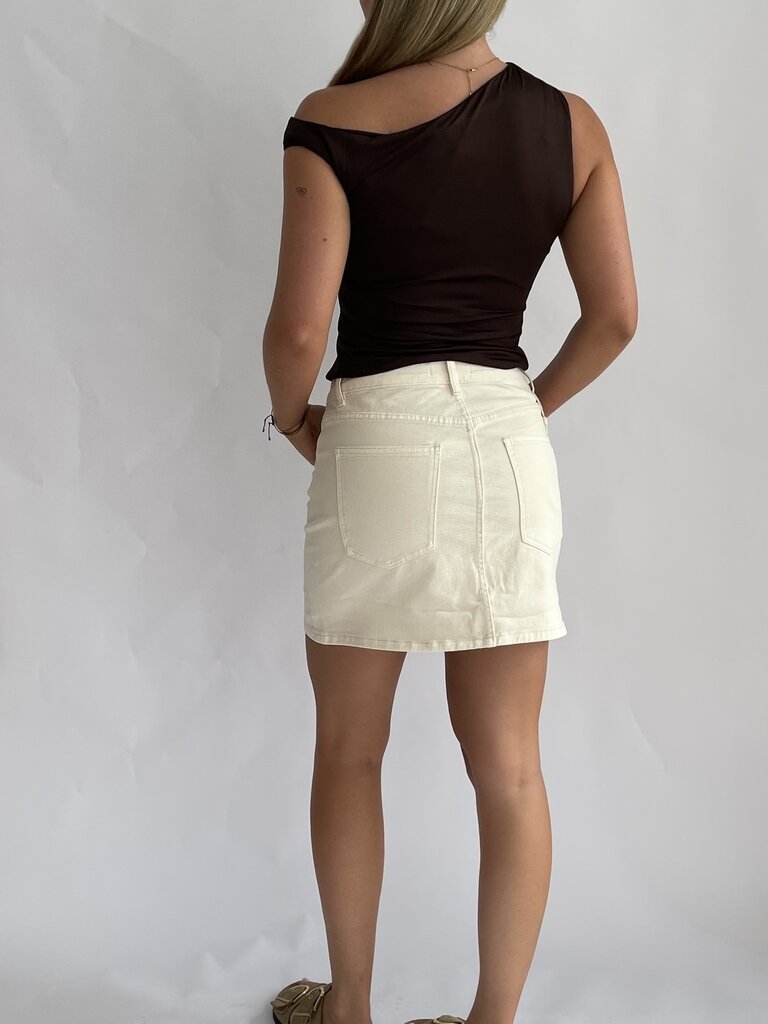 Deems  "Veerle" A-symetrisch top - Brown
