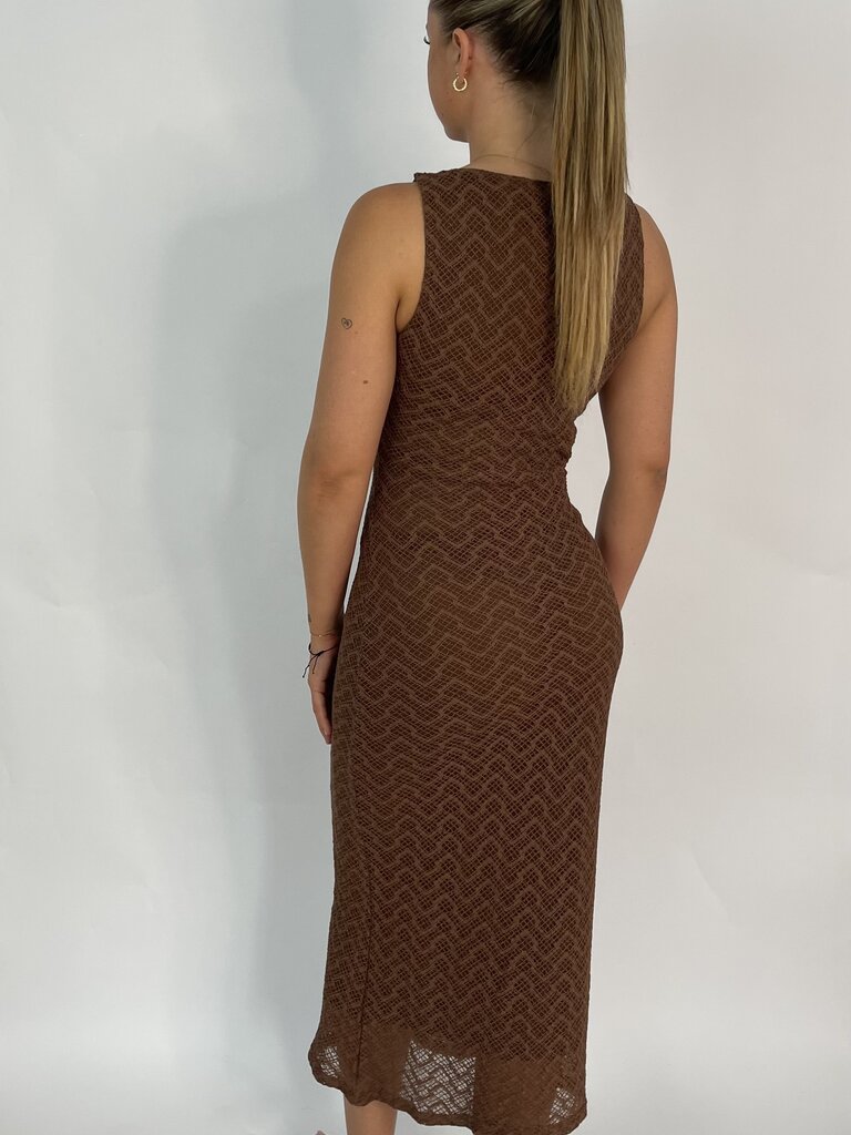 Deems "Joyce"  V-neck long dress - brown