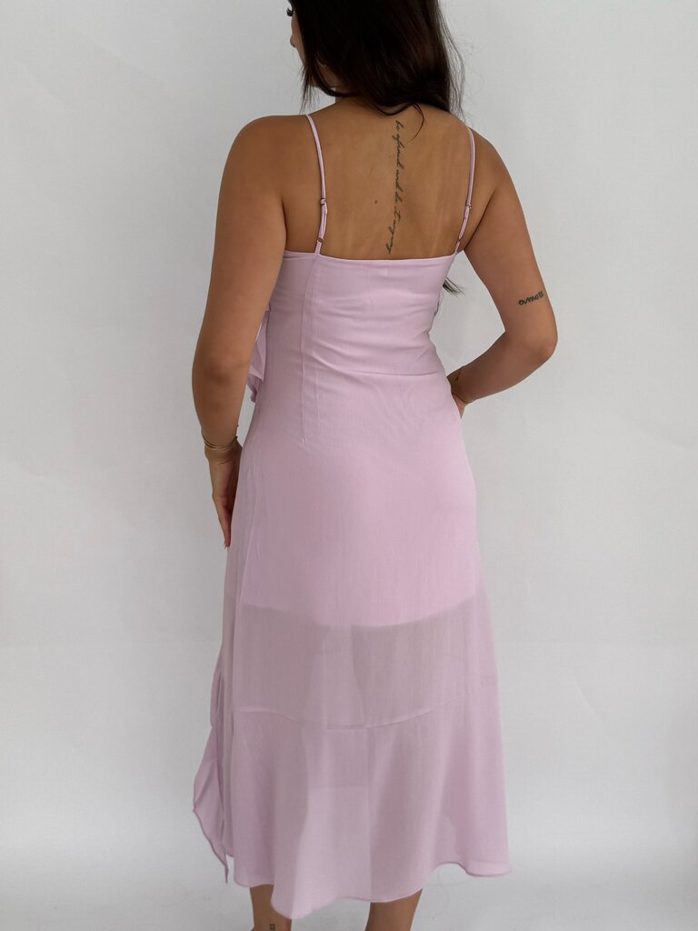 Deems  "Thorvi" Ruffel maxi Dress - Purple