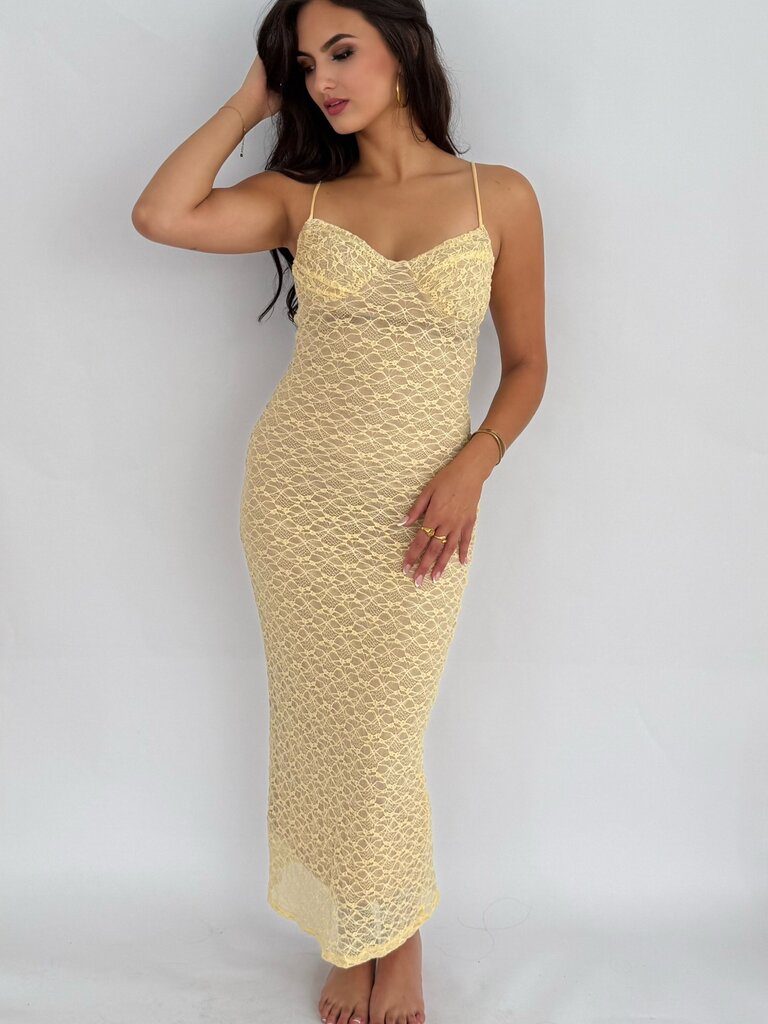 Deems  "Gabe" lace dress - yellow