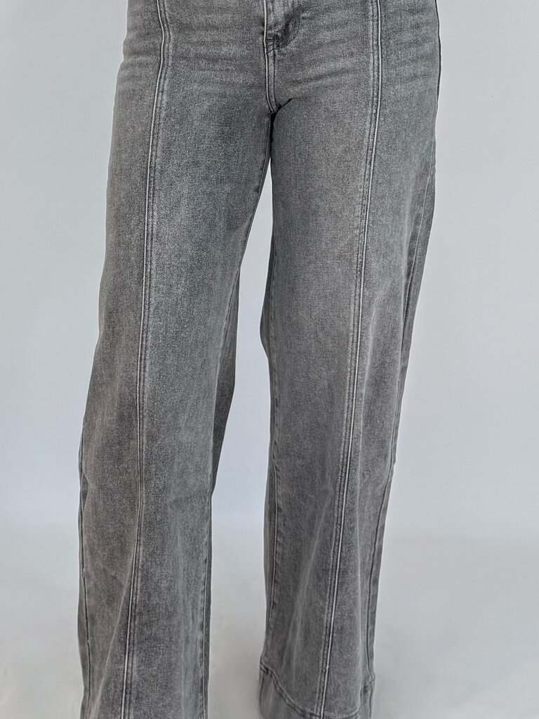 Deems  "Miranda" Palazzo fit highwaist - Grijs