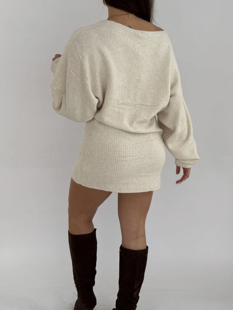 Deems  "Lorie" sweaterdress - ecru