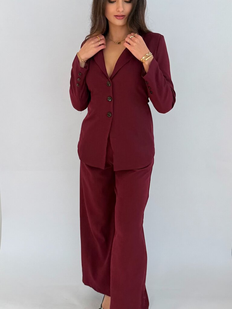 Deems  "Lucee" blazer onderdeel van set - bordeaux