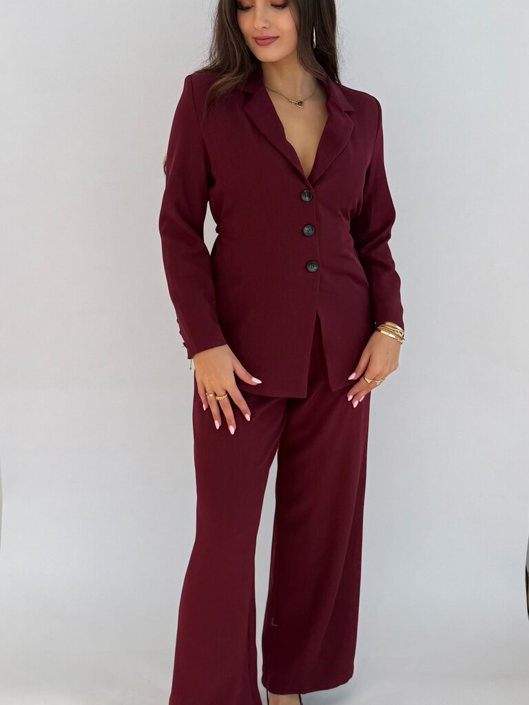 Deems  "Lucee" blazer onderdeel van set - bordeaux