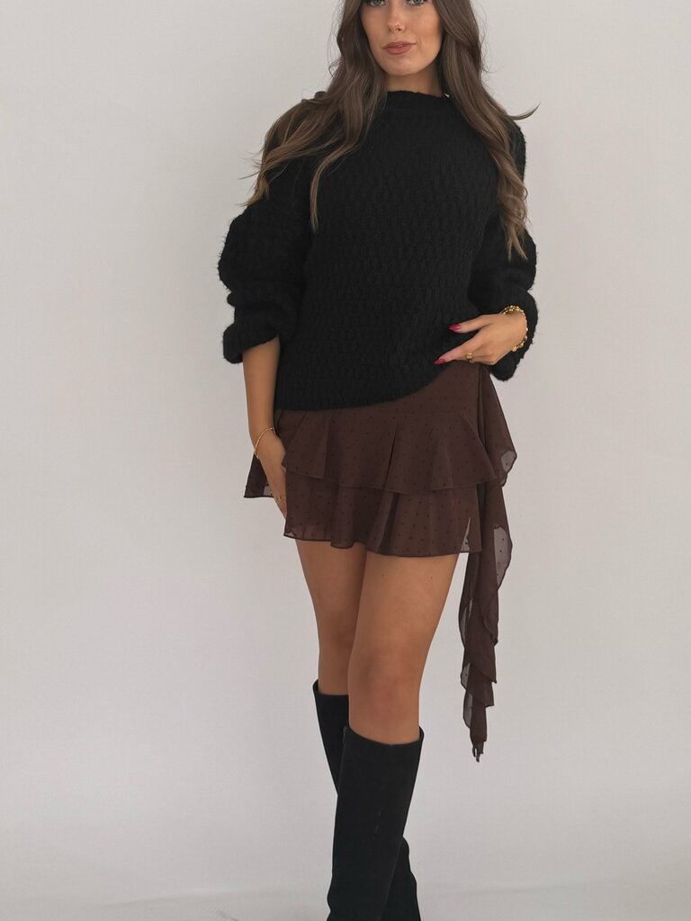 Deems  "Kimmi" Polka skirt - Brown