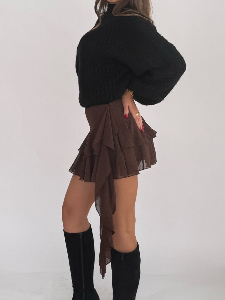 Deems  "Kimmi" Polka skirt - Brown