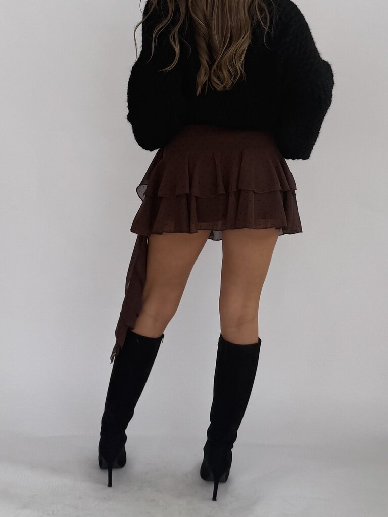 Deems  "Kimmi" Polka skirt - Brown
