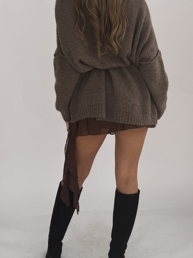 Deems  "Lesley " sweater dress  - taupe