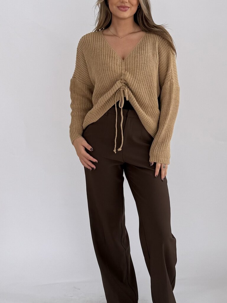 Deems  "Florien" crop pull - camel