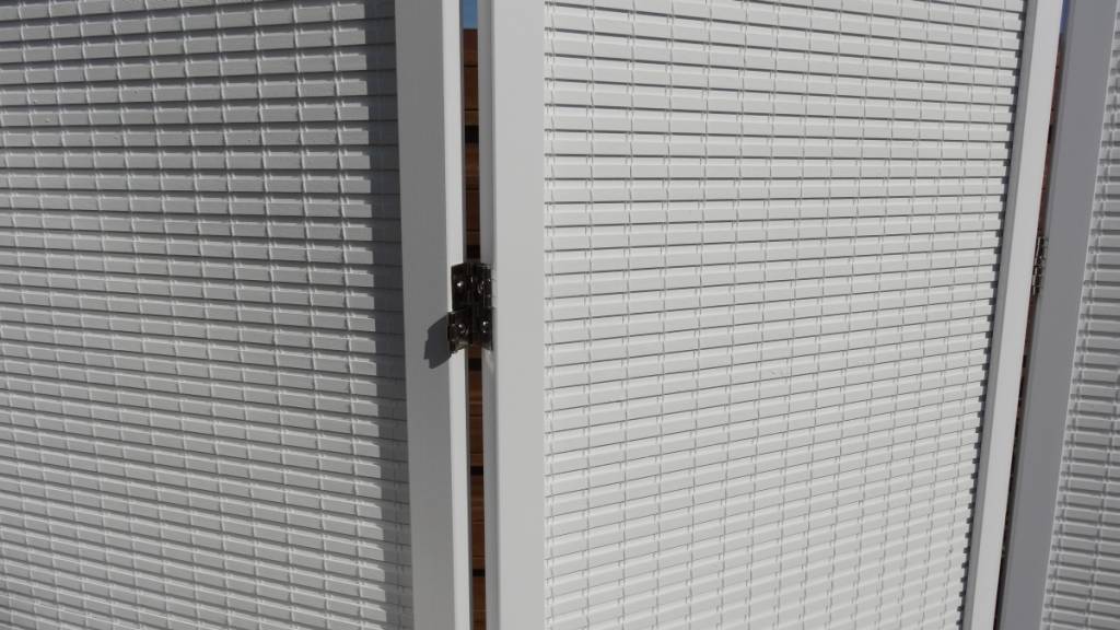 Wit Kamerscherm Hout 5 Panelen