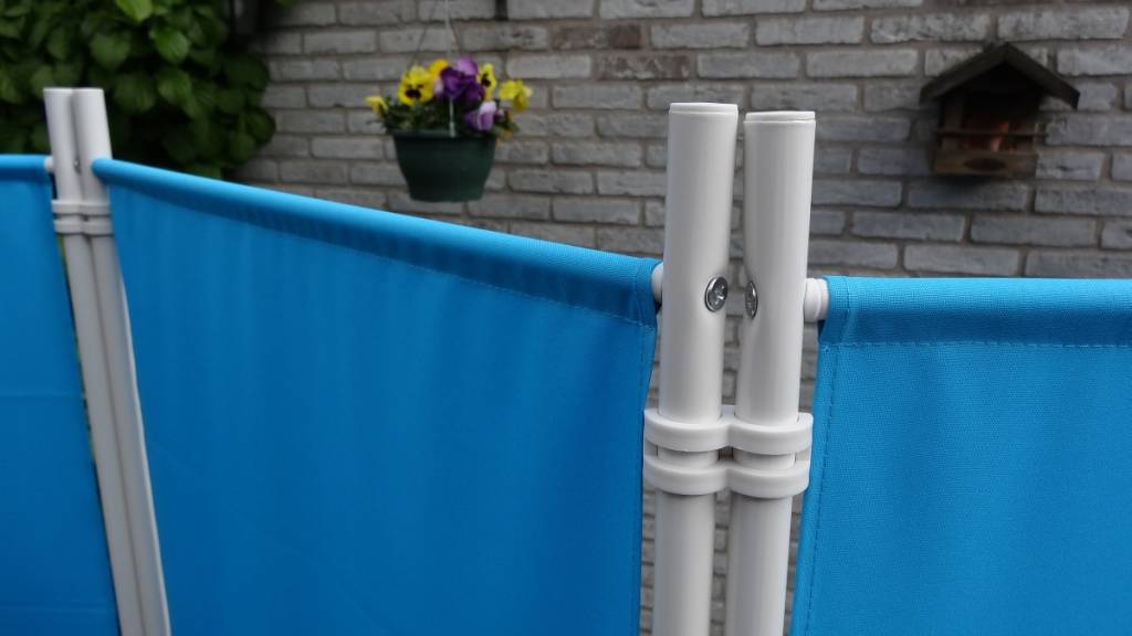 Kamerscherm Blauw Polyester Doek