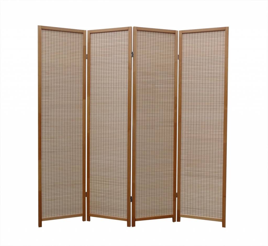 Kamerscherm Naturel 4 panelen