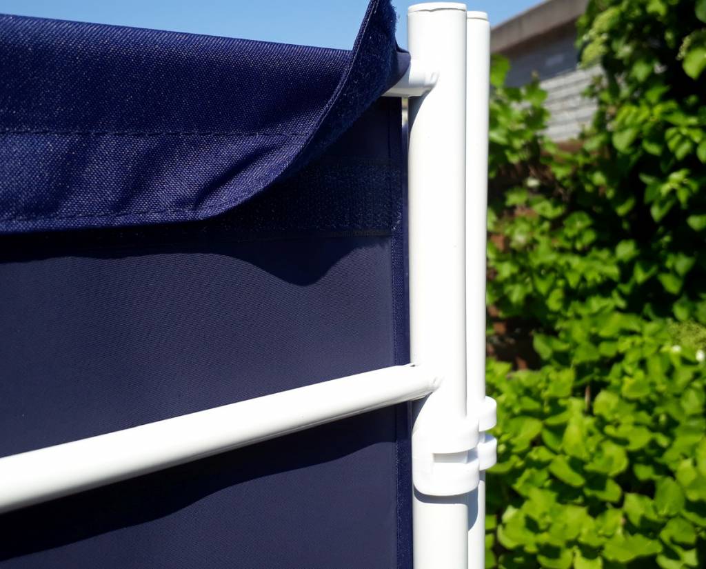 Breed Kamerscherm Donker Blauw