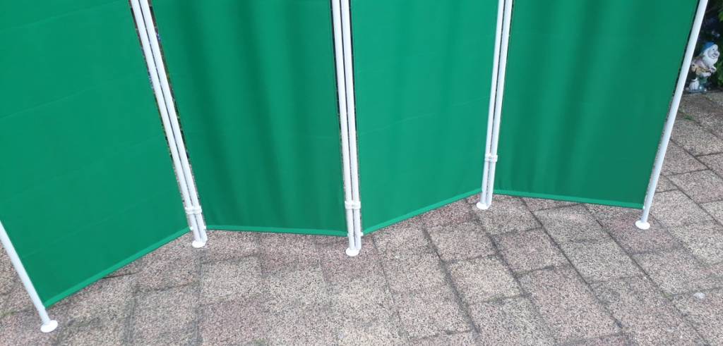 Kamerscherm 4 panelen Groen