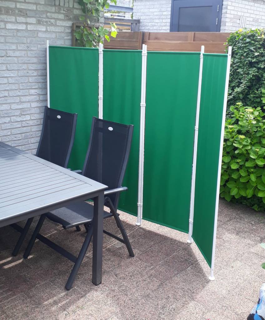 Kamerscherm 4 panelen Groen