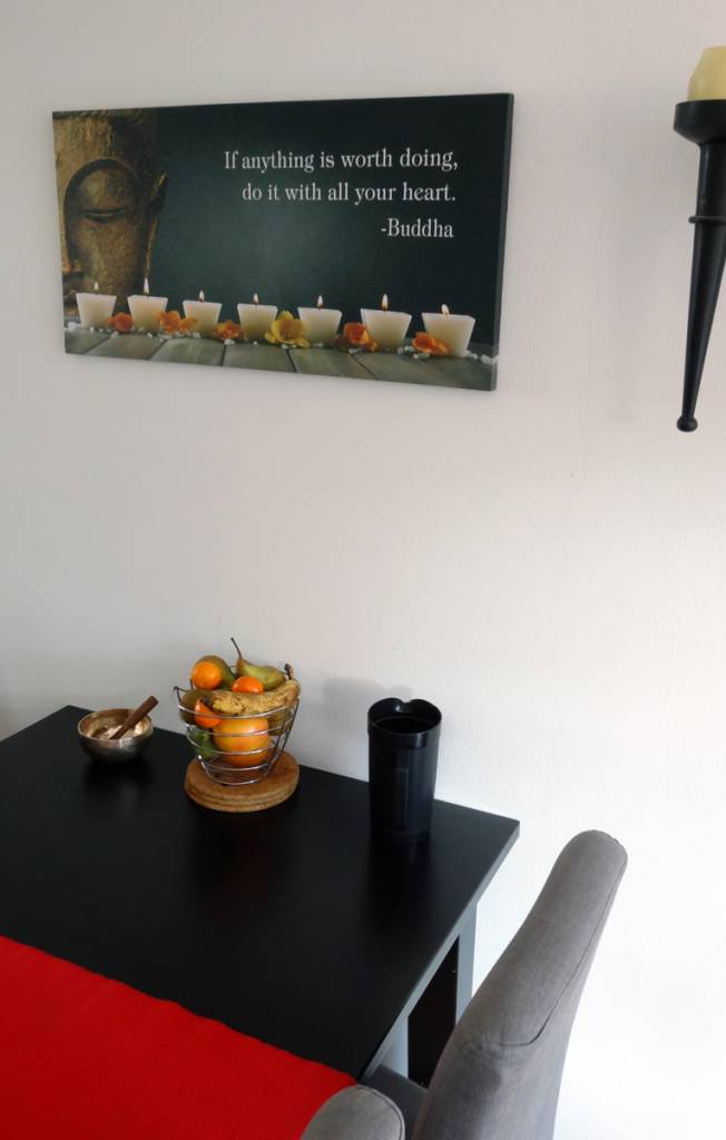 Schilderij Buddha Led - With all your Heart