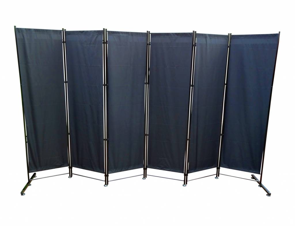 Breed Kamerscherm Zwart