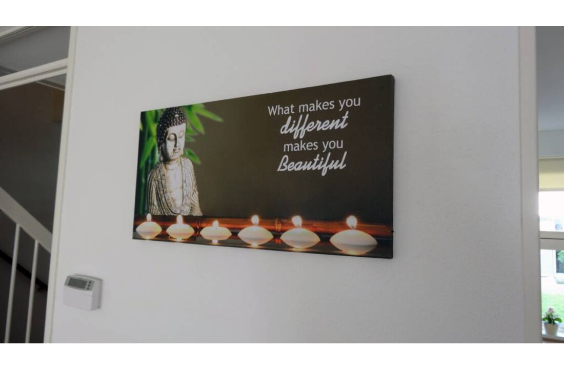 Boeddha Schilderij met verlichting - Beautiful