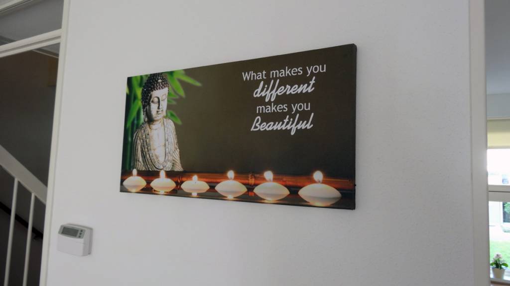 Boeddha Schilderij met verlichting - Beautiful