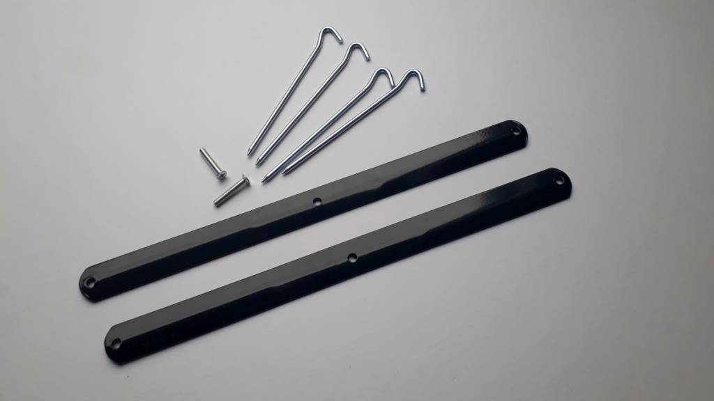 Kamerscherm Scheidingswand metalen voet 2x