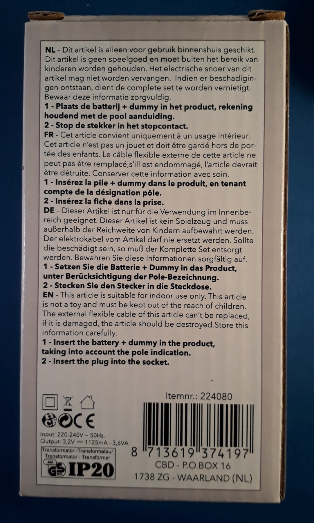 Batterij Vervanger 2xAA