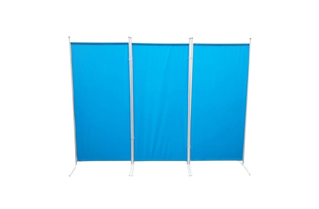 Kamerscherm Scheidingswand Blauw 3 Panelen