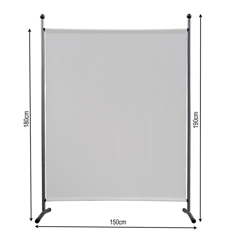 Scheidingswand Wit 150 x 190 cm