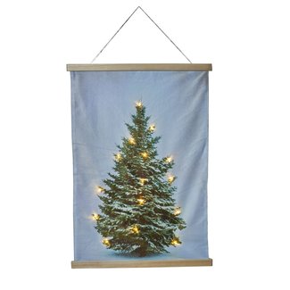 Anna's Collection Kerstboom op  Doek 90X120 met 20 LED