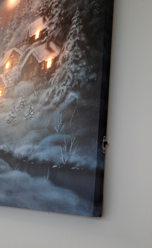 Kerst Canvas LED winters Landschap