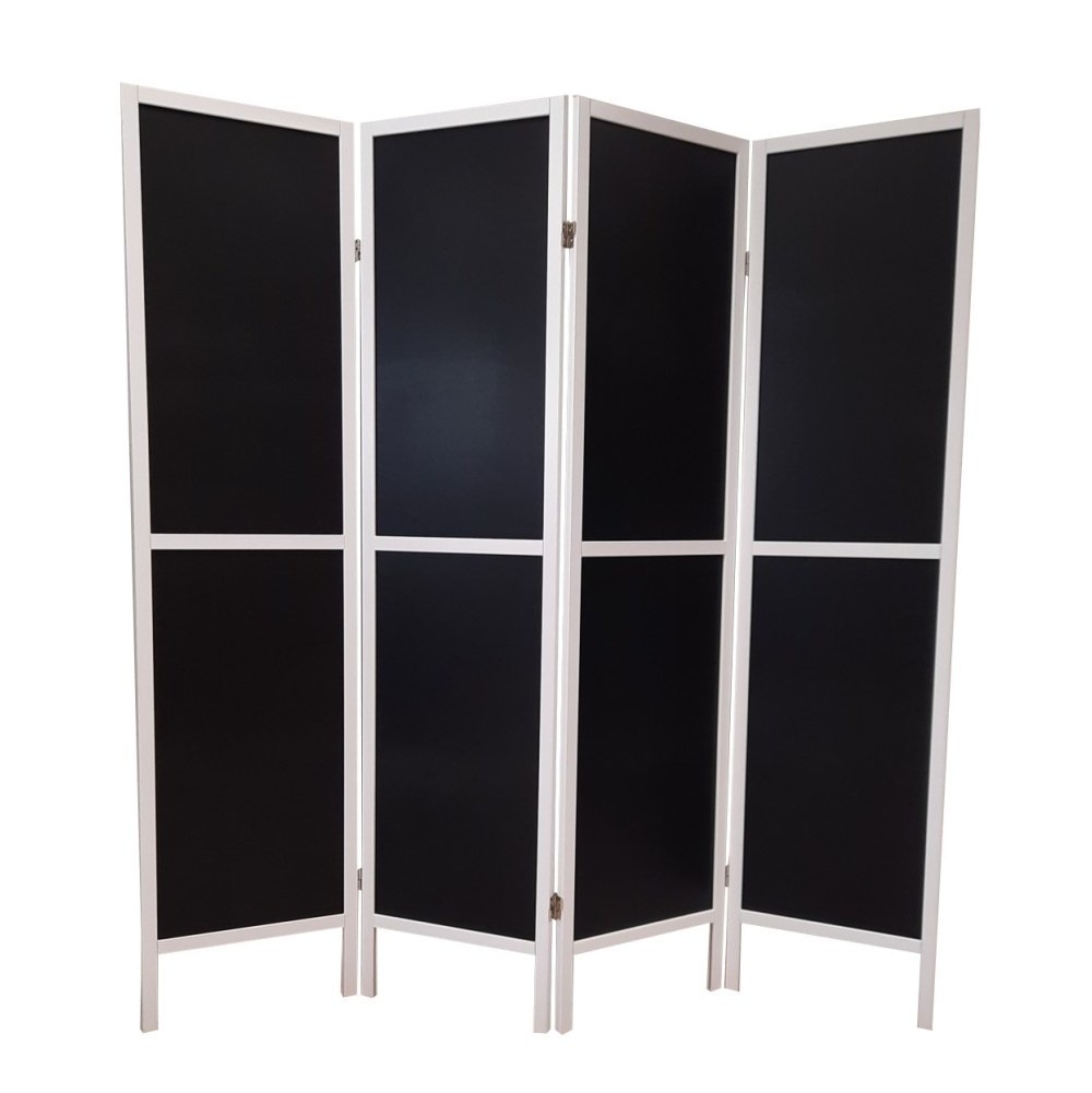 Kamerscherm Hout MDF 4 panelen