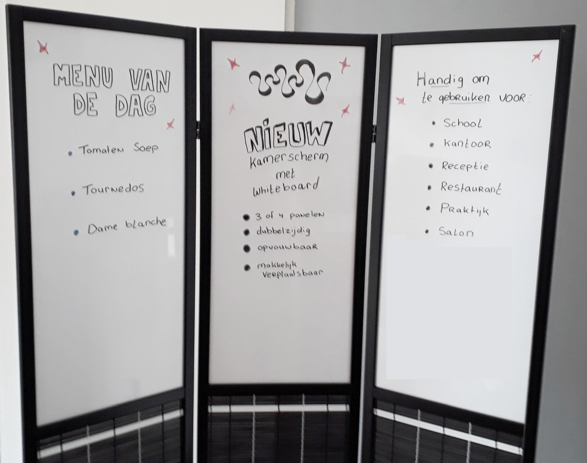 Kamerscherm Whiteboard Tunica 3