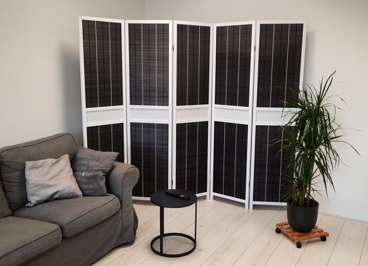 Kamerscherm Zwart-Wit 5 panelen