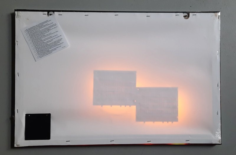 Canvas LED Schilderij Haardvuur