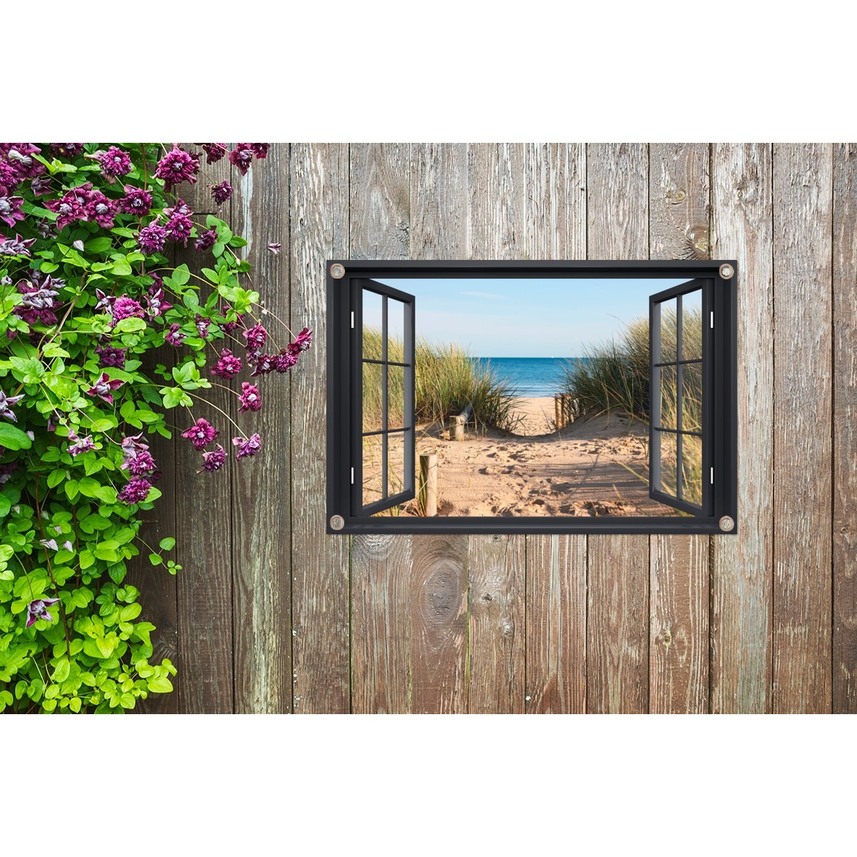 Tuindoek doorkijk naar duinen 90x60
