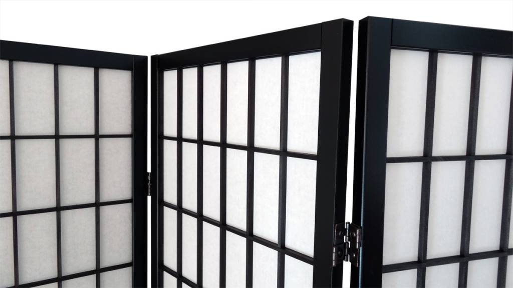 Japans Kamerscherm Zwart