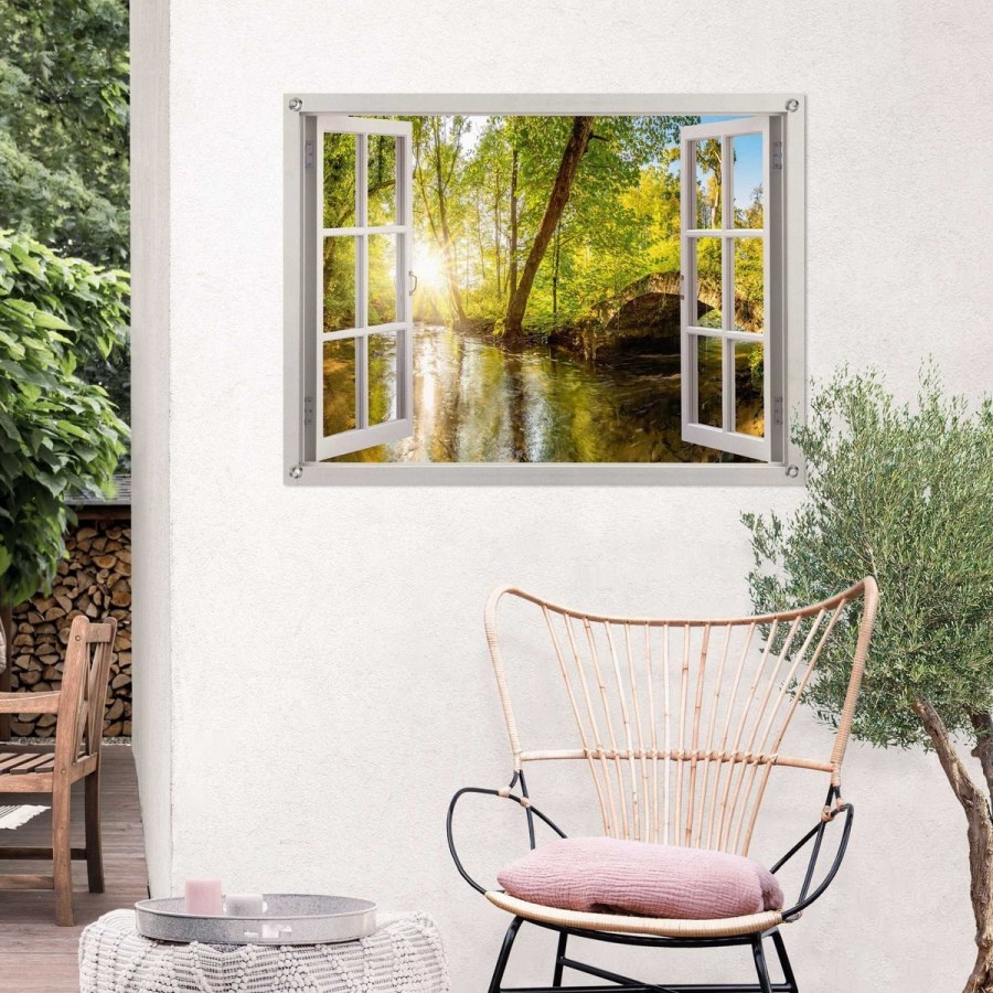 Tuindoek doorkijk naar bos