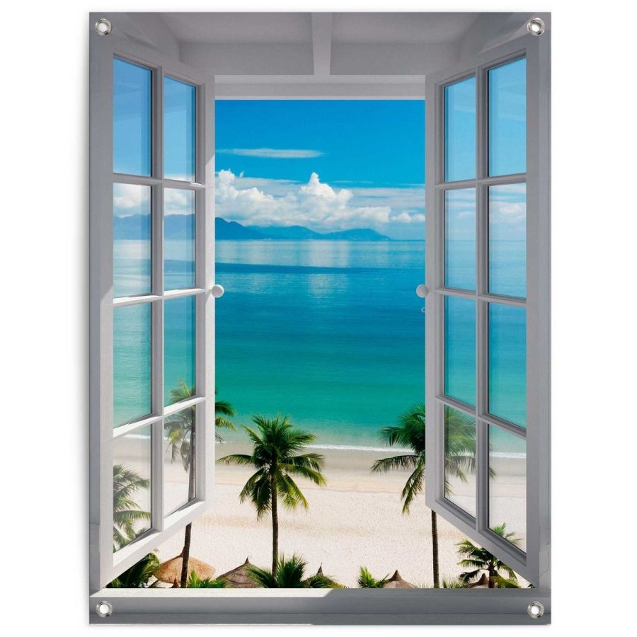 Tuindoek Uitzicht over Zee 60x80