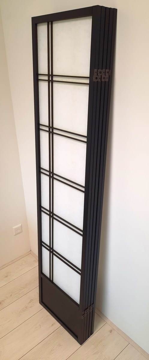 Japans Kamerscherm Zwart - Shoji - 5 Panelen
